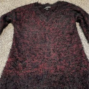 Rock & Republic Metallic Fuzzy Sweater Size XL